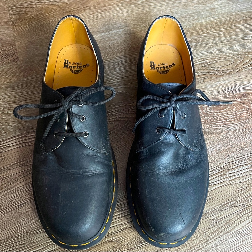 Men's Dr. Martens 1461 Oxford Shoe smooth black leather size 12